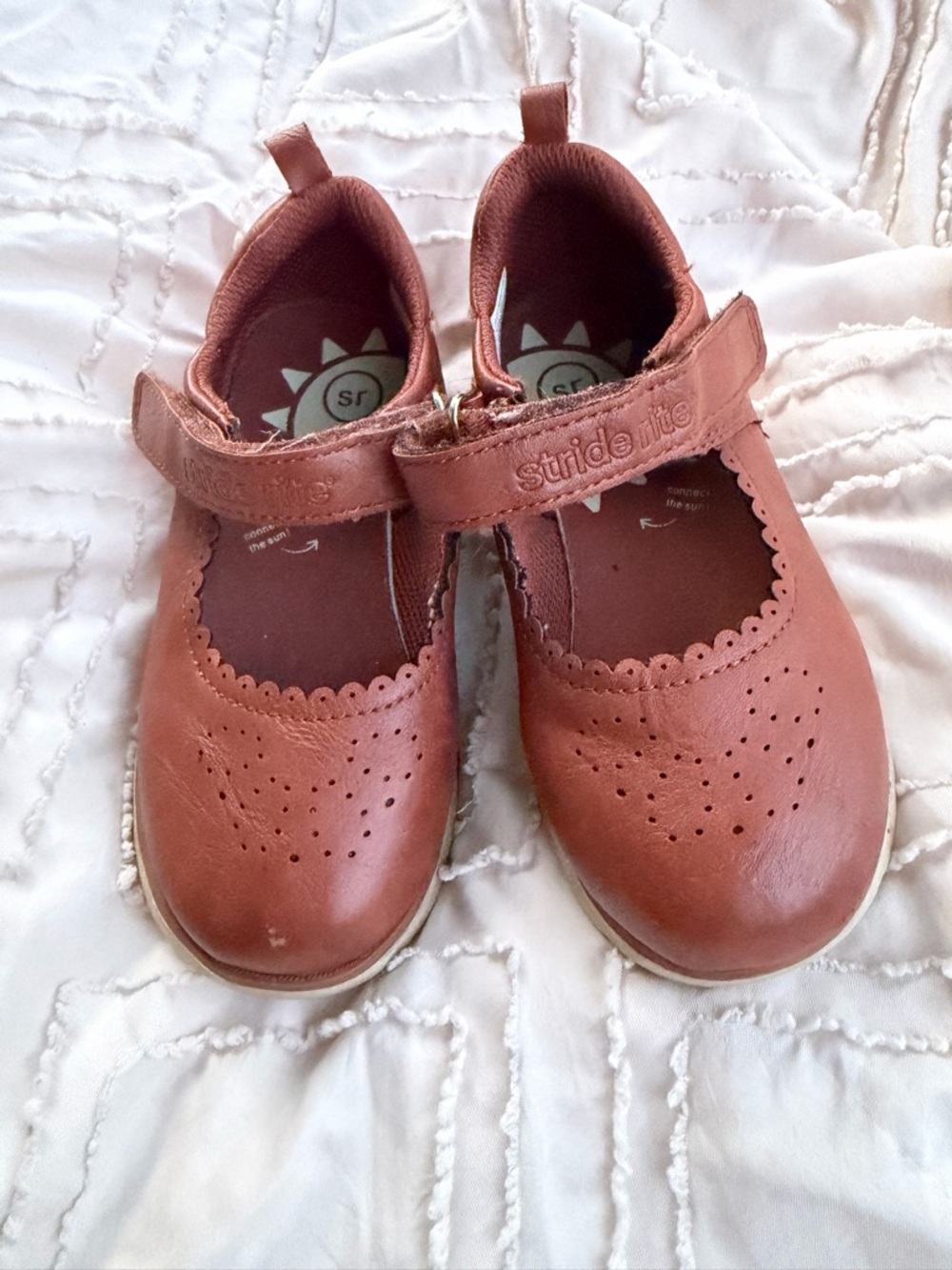 Stride Rite Girls' Mary Jane Shoes - Rust Brown